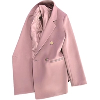 Veste de costume tendance pour femme, édition printemps-automne 2024, style streetwear, couleur bonbon