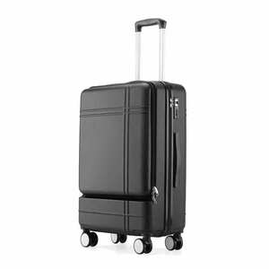 Maletín ABS de equipaje de bolsillo <span class=keywords><strong>con</strong></span> cremallera de Apertura frontal unisex personalizado maleta de moda <span class=keywords><strong>con</strong></span> cerradura TSA y rueda giratoria 360 - Product Image 3