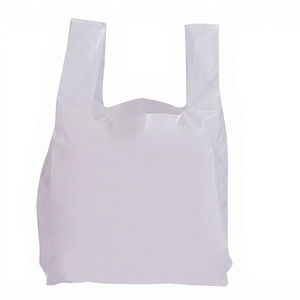 Bolsas de compras de plástico compostables OEM ODM para camisetas, bolsas de compras desechables ecológicas tipo chaleco para tiendas de alimentos orgánicos - Product Image 1