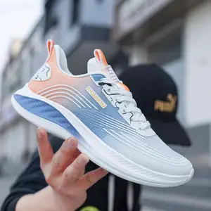 Men's Popcorn Sole Lightweight Running Sports Shoes Casual Men's Travel Shoes