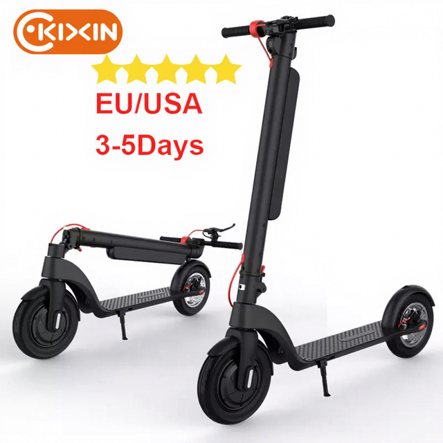 KIXIN 2025 Best Type Eu Warehouse Foldable 250W Powerful Scooter Electric Powerful Adult Electric Scooter with Suspensions Pedal