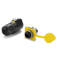Conector Industrial RJ45 Cnlinko LP24 IP68, Interfaz de Red Ethernet Gigabit Circular, Stock Original para Automatización de Sistemas