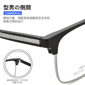 Lunettes anti-lumière bleue tendance à monture carrée TR90, unisexe, pour myopie, optiques, taille moyenne 19626 - Product Image 5