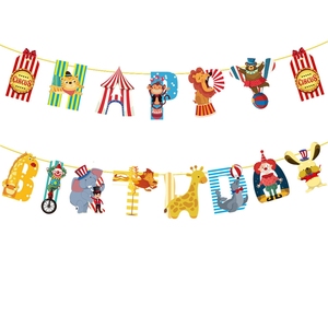 Bannière de ballons sur le thème du carnaval et du cirque Hstyle, pompons en papier, ballon de <span class=keywords><strong>clown</strong></span> de carnaval, décoration de fête d'<span class=keywords><strong>anniversaire</strong></span> joyeuse SET411 - Product Image 5