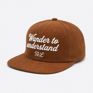 Wholesale Custom Logo Chenille Embroidered 6 Panel Corduroy Snapback Cap Letter Pattern Unisex Luxury <b>Flat</b> Brim <b>Hat</b> - Product Image 1