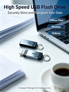 Limited Time Discount Custom Logo Metal <b>USB</b> <b>Flash</b> <b>Drive</b> Rotation Pendrive USB3.0 16GB 32GB 64GB Wholesale Office Storage Gift - Product Image 1