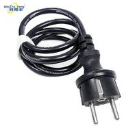 Europäischer Standard UL-Zertifiziertes Dreipoliges Kupferleiter-Netzkabel mit PVC-Isolierung, Verlängerungskabel-Stecker
