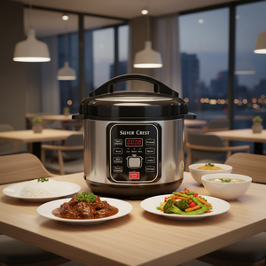 Cuisinière électrique multifonctionnelle en acier inoxydable argenté de 6 L, petit appareil électroménager pour la cuisine, cuisson du <span class=keywords><strong>riz</strong></span> et <span class=keywords><strong>autocuiseur</strong></span> - Product Image 6