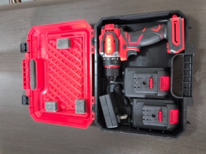 21V Max không dây khoan điều khiển búa khoan Kit Lithium-Ion pin LED ánh sáng sạc nhanh động cơ không chổi than biến tốc độ OEM cho - Product Image 3