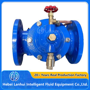 Hoge kwaliteit 100X afstandsbedienbare ductiele gietijzeren drijfklep hydraulische balstructuur algemene drukregelklep - Product Image 4