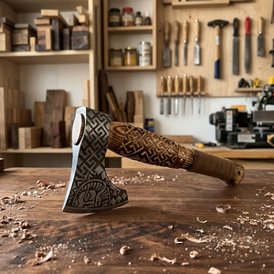 Premium High Quality Custom Handmade Stainless Steel Tactical Hatchet Factory Direct Sale Outdoor Camping Survival Use - Product Image 3