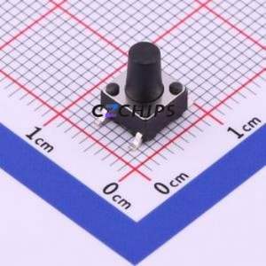 TS-1095S-A10B2-C2D1 Tactile Switch SMD-4P,6x6mm Switch Single Pole Single Throw Round Button 1.8N Vertical Mount - Product Image 1