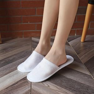 Pantuflas de Hotel, Pantuflas Blancas de Spa, Pantuflas Desechables Portátiles, Pantuflas para Huéspedes para Hombres y Mujeres, Tela No Tejida - Product Image 4