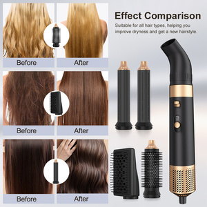 6-In-1 Hot Air Brush Styler Set Professional Hair Styler <strong>Dryer</strong> <strong>Electric</strong> One Step Hair <strong>Dryer</strong> and Volumizer for Hair Styling - Product Image 4