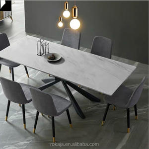 <span class=keywords><strong>Tavolo</strong></span> da pranzo moderno in pietra sinterizzata 6 8 10 posti <span class=keywords><strong>tavolo</strong></span> da pranzo elasticizzato in metallo <span class=keywords><strong>nero</strong></span> gambe <span class=keywords><strong>tavolo</strong></span> da pranzo <span class=keywords><strong>allungabile</strong></span> - Product Image 5