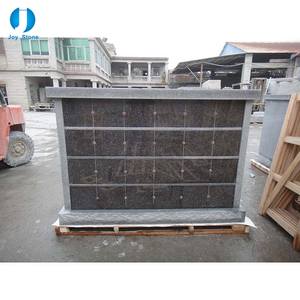 Columbario de Diseño de 8 Nichos, Estilo Americano, Granito Gris Chino, Negro Absoluto, para Cementerio - Product Image 3