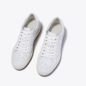 Chaussures d'athlétisme blanches à paillettes vintage personnalisées Slip Designer tendance Sneaker en cuir véritable Chaussures à plateforme pour hommes et femmes - Product Image 3