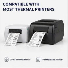 Blank 2x2 Inch Thermal Labels 750pcs Roll Black Back Waterproof 25mm Core Shipping <b>Stickers</b> - Product Image 4