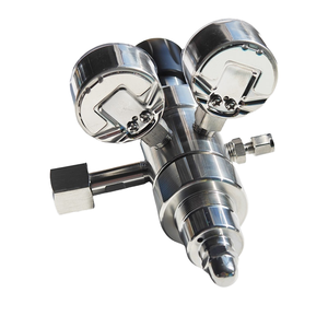 Regolatore di pressione da laboratorio in acciaio inossidabile a doppio stadio di elevata purezza fornito in fabbrica ossigeno <span class=keywords><strong>Gas</strong></span> per Argon a propano di elio - Product Image 2