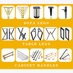 Prix d'usine, vente chaude, <span class=keywords><strong>pied</strong></span> de meuble de style moderne, design simple, couleur blanc chromé brossé, pour canapé, lit, armoire - Product Image 5