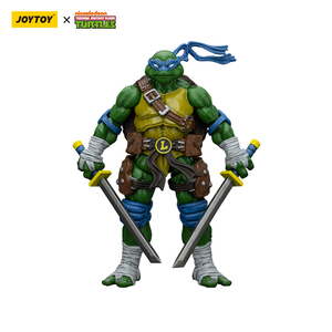 JOY TOY Action Figure in PVC di <span class=keywords><strong>Michelangelo</strong></span>, Donatello, Leonardo e Raffaello, Set di 4 Pezzi, Modellini Anime in Scala 1/18 - Product Image 5