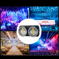 Projecteur de scène LED rétro à 2 faisceaux RGBW avec contrôle DMX pour effets de fond en club, bar, événement, fête, scène, projet