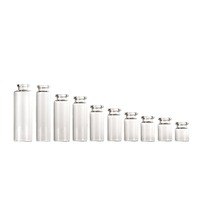 InjexMed - Frasco de Vidrio Compacto para Viajes, Bienestar Personal, Cuidado Corporal, Suero para la Piel, Envase Cosmético Líquido, Botella, Herramienta