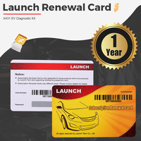 TARJETA E-PIN LAUNCH [Kit Adicional de Diagnóstico EV] Tarjeta de Activación de Renovación de 1 Año Compatible con X431 PAD V y VII y Serie PRO de 10 Pulgadas