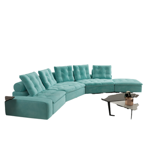 Nhung 7 chỗ ngồi Modular <span class=keywords><strong>sofa</strong></span> cắt với các tính năng ngả cho phòng khách căn hộ khách sạn trung tâm mua sắm hoặc biệt thự - Product Image 5
