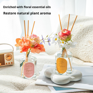 Diffuseur à roseaux personnalisé 200 ml – Parfum longue durée, fleurs séchées décoratives, huile essentielle d'aromathérapie pour la maison et le bureau - Product Image 4