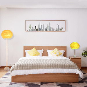 Modern Brass <b>Floor</b> <b>Lamp</b> Yellow Bell Shade Round <b>Base</b> E26 LED Dimmable High CRI 90 Residential Contemporary Design - Product Image 4