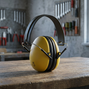 Protège-oreilles anti-bruit 26 dB, protection en PVC et ABS, jaune, certifié CE - Product Image 3