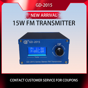 GD-2015 15W RDS <span class=keywords><strong>FM</strong></span> <span class=keywords><strong>Transmitter</strong></span> với USB và cho nhôm xây dựng cho đài phát thanh sử dụng - Product Image 2
