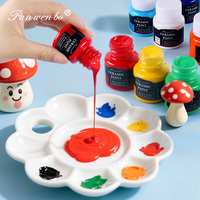 Peinture céramique Panwenbo 12x25ml, peinture professionnelle non toxique résistante aux hautes températures, ensemble de peinture pour porcelaine, verre et céramique