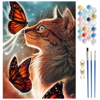 Sundyart SD-PN003 Peinture par numéros pour enfants 280G Toile 100% coton Taille personnalisée Ensemble de peinture à l'huile Certifié FSC