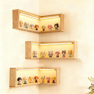 Estanterías <span class=keywords><strong>de</strong></span> Pared Modulares <span class=keywords><strong>de</strong></span> Madera Maciza Ecológicas, Ajustables en Altura, Ahorradoras <span class=keywords><strong>de</strong></span> Espacio, <span class=keywords><strong>de</strong></span> Diseño Moderno, para Almacenamiento - Product Image 3