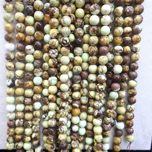 Perles de <span class=keywords><strong>pierre</strong></span> de jade blanc naturel 2026 de 8 mm et 10 mm, semi-précieuses, finies, lisses et rondes pour la fabrication de bijoux - Product Image 5