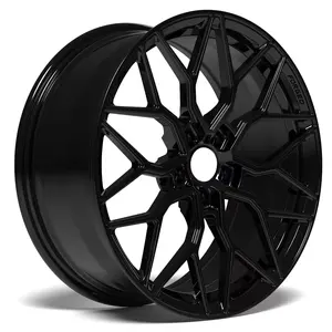 最新定制5x114.3 5x120 5x112 18 19 20 21 22英寸铝合金锻造车轮和轮胎汽车黑色4x4配件