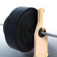 Outil de levage à levier en bois pour le changement facile des plaques de barre, pour la remise en forme à domicile et le rack de musculation pour soulevé de terre