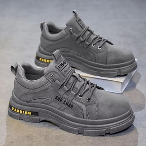 Men's Autumn/<b>Winter</b> Sporty Breathable Thick Sole <b>Work</b> <b>Boots</b> Student Shoes - Product Image 4
