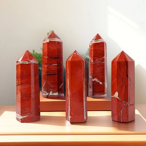 Torre de Jaspe Rojo Pulido de Cristal Natural al por Mayor para Sanación y Decoración del Hogar - Product Image 1