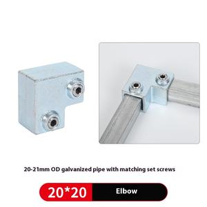 ברזל יצוק מגולוון 20/25/30/40 מ "מ מחבר צינור עבור חיבור ללא ריתוך של כלי מסגרת פלדה מרובעת - Product Image 6