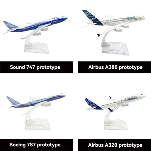 Diecast 1:400 hợp kim A380 b737 B747 B777 UAE QATAR klm LH máy bay dân dụng mô hình hiển thị bộ sưu tập mô hình kim loại Món Quà Giáng sinh đồ chơi - Product Image 2