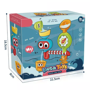 Juguete de bañera giratoria con pulverizador para bebés, juego de bañera con ventosa, se adhiere a las paredes de la bañera, ideal para regalo de verano - Product Image 6