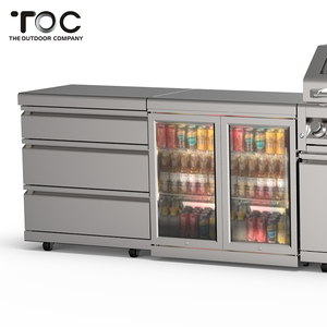 Moderno de acero inoxidable al aire libre de gabinete de cocina con <span class=keywords><strong>barbacoa</strong></span> de <span class=keywords><strong>carbón</strong></span> <span class=keywords><strong>y</strong></span> parrilla de <span class=keywords><strong>Gas</strong></span> - Product Image 2