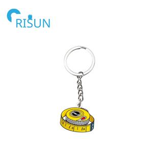 Fabricación de llavero de costura de esmalte de Metal, hilo de aguja personalizado, cinta métrica de ganchillo, máquina de coser, llavero de <span class=keywords><strong>costurera</strong></span> - Product Image 5