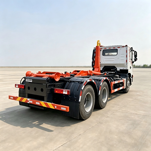 6*4 SAIC Hongyan Chassis Hook Lift Truck Hydraulic Hook lift Garbage Truck for Mobile Waste <b>Bin</b> Transportation - Product Image 6