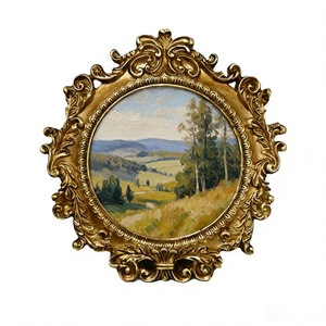 Cadre <span class=keywords><strong>photo</strong></span> ovale 4x6 en résine et verre, style baroque européen vintage, fait main, sculpté bronze doré, aspect antique, ornement <span class=keywords><strong>de</strong></span> <span class=keywords><strong>table</strong></span> <span class=keywords><strong>de</strong></span> mariage - Product Image 4