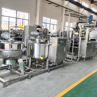 Ligne de production automatique de bonbons gélifiés : Cuve de dépose de gélatine et de pectine, moulage d'ours, refroidissement, séchage, emballage
