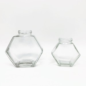 Al por Mayor, Personalizar Frascos de Vidrio Hexagonales para Dulces/<span class=keywords><strong>Miel</strong></span>/Alimentos/Jugos - Product Image 2